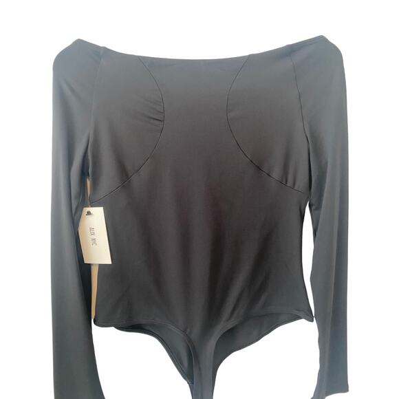 ALIX NYC JULES BOAT NECK LONG SLEEVE BODYSUIT NWT SIZE LARGE - Picture 6 of 6